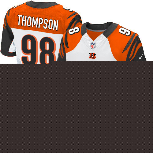 Men's Elite Brandon Thompson Nike Jersey White Road - #98 NFL Cincinnati Bengals